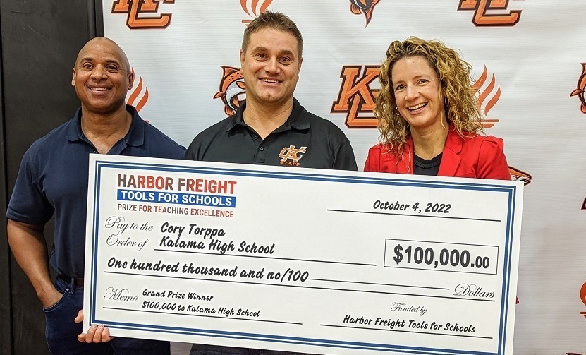 Cory Torppa Harbor Freight prize