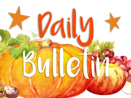 Daily Bulletin for November 5, 2019
